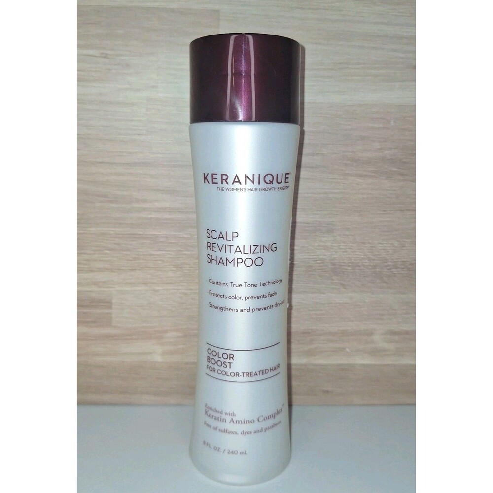 Keranique Scalp Revitalizing Shampoo Strengthen Thicken Color Protect 8 oz New
